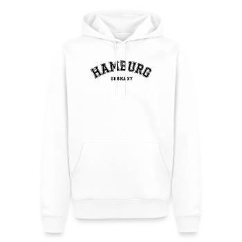Hamburg Germany Urban Statement Art - Männer Premium Bio Hoodie - Weiß - Vorne - Nico (187cm)