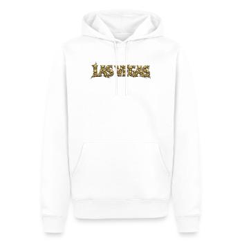 LAS VEGAS | Fontaine du Crâne d’Or - Sweat à capuche Premium bio Homme - blanc - Devant - Nico (187cm)