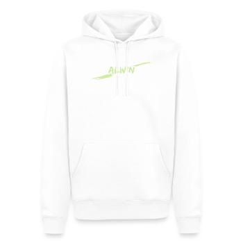 Geschenk Alwin - Männer Premium Bio Hoodie - Weiß - Vorne - Nico (187cm)