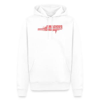 Fonts Amadeus Spritz - Sweat à capuche Premium bio Homme - blanc - Devant - Nico (187cm)