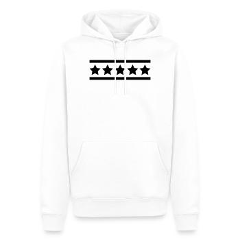 sterne_symbol - Sweat à capuche Premium bio Homme - blanc - Devant - Nico (187cm)
