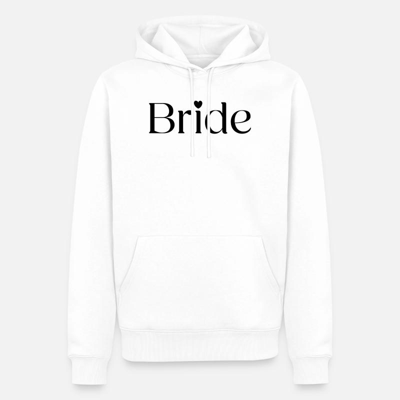 Mariée - Sweat à capuche Premium bio Homme - blanc