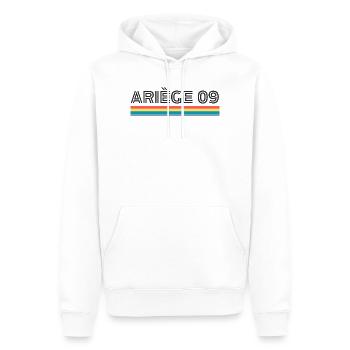 Ariege 09 T-Shirt Cadeau Humour - Sweat à capuche Premium bio Homme - blanc - Devant - Nico (187cm)