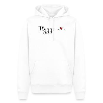 Hygge Herz - Männer Premium Bio Hoodie - Weiß - Vorne - Nico (187cm)