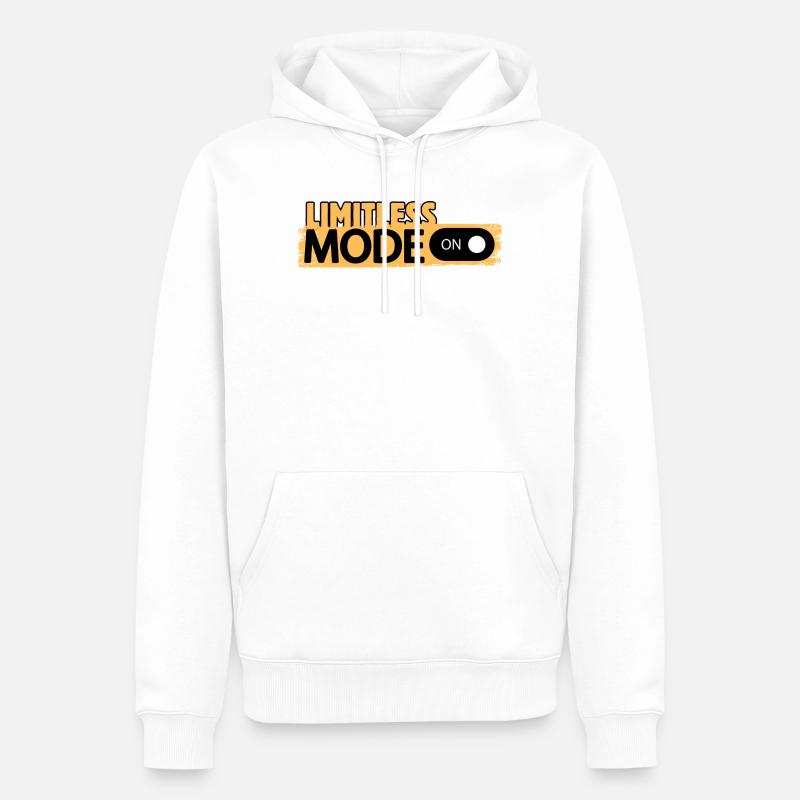 Mode Sans Limites Activé - Sweat à capuche Premium bio Homme - blanc