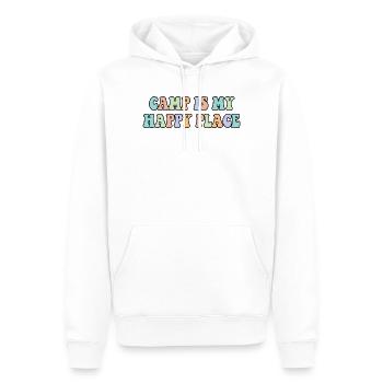 Camp ist mein glücklicher Ort Camping Lover Shirt - Männer Premium Bio Hoodie - Weiß - Vorne - Nico (187cm)