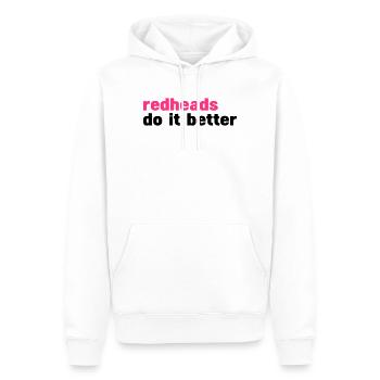 Rothaarigen es besser (Rothaarigen es besser) - Männer Premium Bio Hoodie - Weiß - Vorne - Nico (187cm)