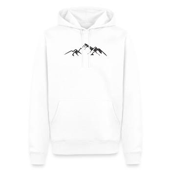 Gebirge - Männer Premium Bio Hoodie - Weiß - Vorne - Nico (187cm)