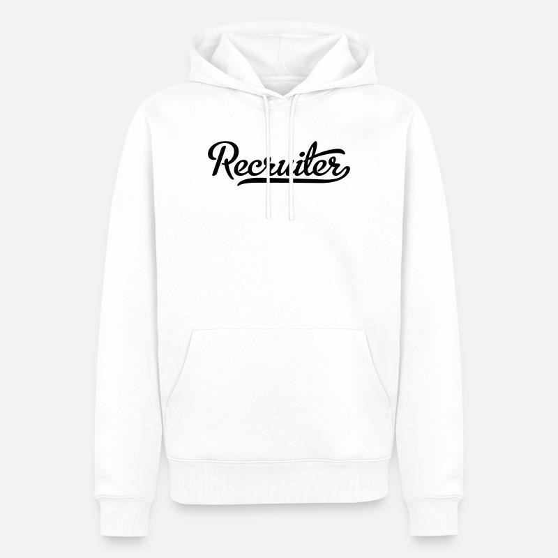 Recruiter - Männer Premium Bio Hoodie - Weiß