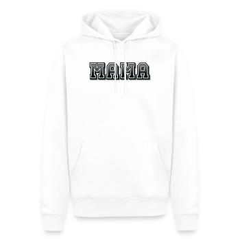 MAMA - Männer Premium Bio Hoodie - Weiß - Vorne - Nico (187cm)