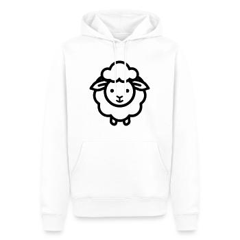 Schaf - Männer Premium Bio Hoodie - Weiß - Vorne - Nico (187cm)