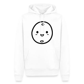 patate - Sweat à capuche Premium bio Homme - blanc - Devant - Nico (187cm)