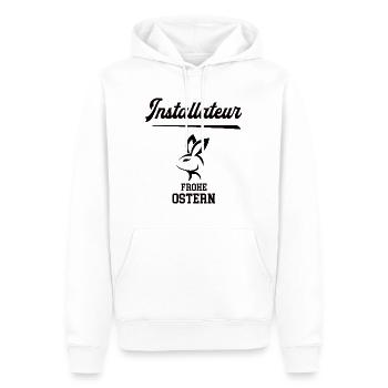 Installateur Ostern Geschenk Klempnerei Meister - Männer Premium Bio Hoodie - Weiß - Vorne - Nico (187cm)