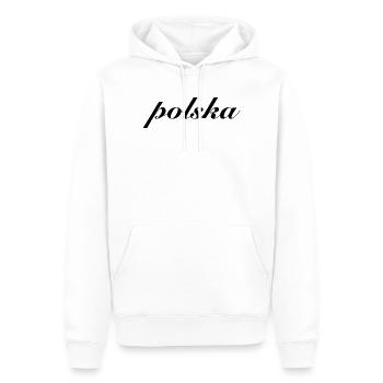 Polska Pologne Cadeau - Sweat à capuche Premium bio Homme - blanc - Devant - Nico (187cm)