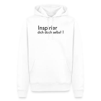 Inspire yourself - Men’s Premium Organic Hoodie - white - Front - Nico (187cm)