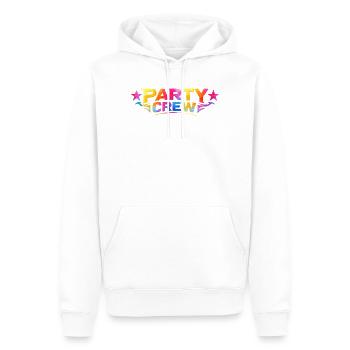 Party Crew - Men’s Premium Organic Hoodie - white - Front - Nico (187cm)