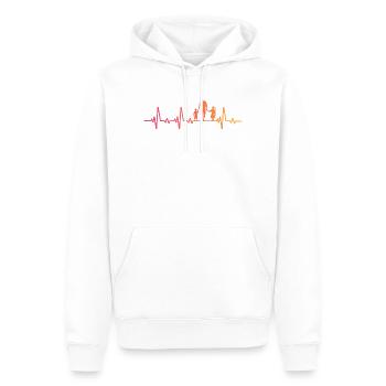 Vater und Tochter – Vater und Sohn, Papa, Sohn und Tochter - Männer Premium Bio Hoodie - Weiß - Vorne - Nico (187cm)