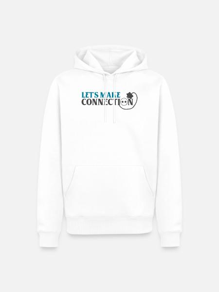 Verbindungsentdeckung - Männer Premium Bio Hoodie - Weiß