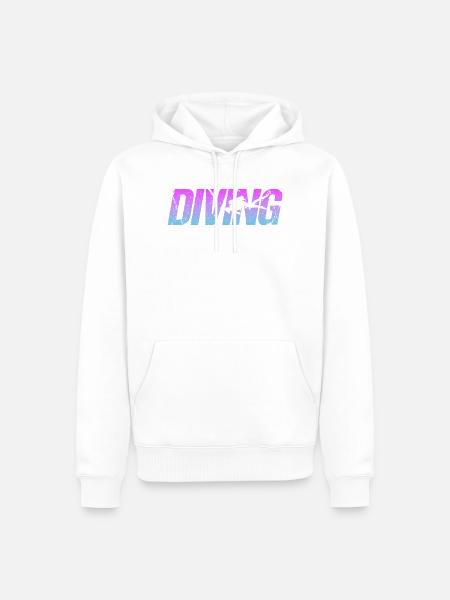 Tauchen Diving - Männer Premium Bio Hoodie - Weiß