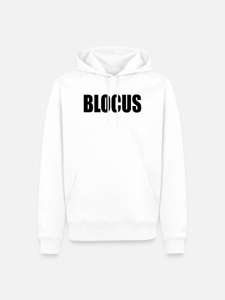 Blockade - Männer Premium Bio Hoodie - Weiß
