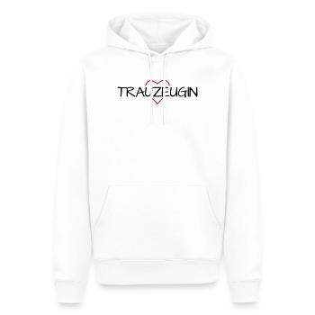 Trauzeugin Herz Junggesellinnenabschied - Männer Premium Bio Hoodie - Weiß - Vorne - Nico (187cm)
