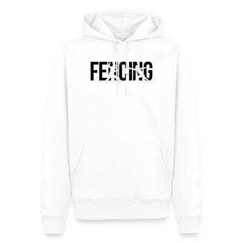 Fechten fencing - Männer Premium Bio Hoodie - Weiß - Vorne - Nico (187cm)