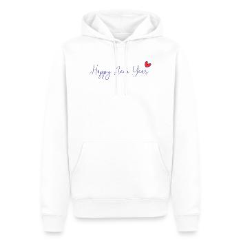CHRISTMAS. YEAR. ANNIVERSARY. RETIREMENT. DAD. MAMAM. - Men’s Premium Organic Hoodie - white - Front - Nico (187cm)