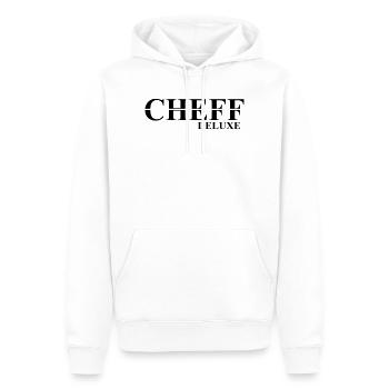 Cheff Deluxe Design pour le Cheff - Sweat à capuche Premium bio Homme - blanc - Devant - Nico (187cm)