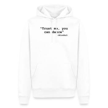 Trust me you can dance - Alcohol - Sweat à capuche Premium bio Homme - blanc - Devant - Nico (187cm)