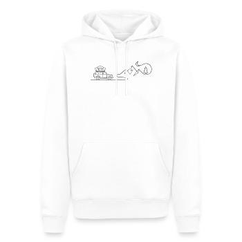 van life camping outdoor adventure - Männer Premium Bio Hoodie - Weiß - Vorne - Nico (187cm)