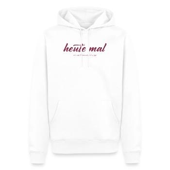 Heute mal keine Kernaussage - Männer Premium Bio Hoodie - Weiß - Vorne - Nico (187cm)