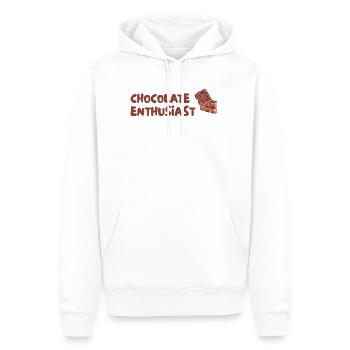 Schokoladen Enthusiast - Männer Premium Bio Hoodie - Weiß - Vorne - Nico (187cm)