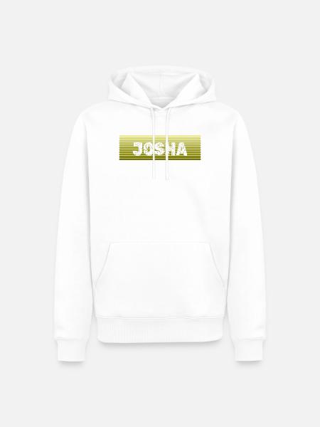 Geschenk für Josha - Männer Premium Bio Hoodie - Weiß