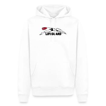 Lifeguard sauveteur aquatique - Sweat à capuche Premium bio Homme - blanc - Devant - Nico (187cm)