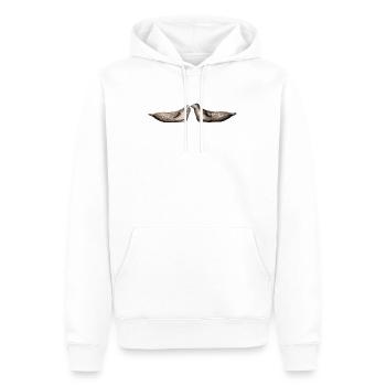 Grau Siegel - Grau Siegel - grau Phoques - Männer Premium Bio Hoodie - Weiß - Vorne - Nico (187cm)