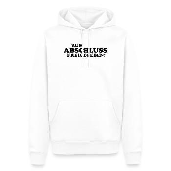 diplôme d'études secondaires exigeant - Sweat à capuche Premium bio Homme - blanc - Devant - Nico (187cm)