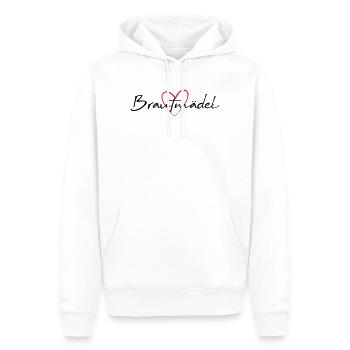 Brautmädel Herz Junggesellinnenabschied - Männer Premium Bio Hoodie - Weiß - Vorne - Nico (187cm)