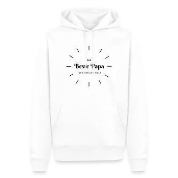 Bester Papa - Männer Premium Bio Hoodie - Weiß - Vorne - Nico (187cm)