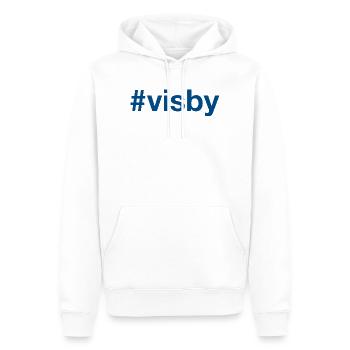 VISBY Sweden Schweden - Männer Premium Bio Hoodie - Weiß - Vorne - Nico (187cm)