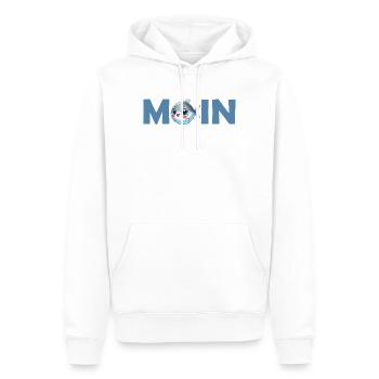 Niedlicher Fisch mit großen Augen - Männer Premium Bio Hoodie - Weiß - Vorne - Nico (187cm)