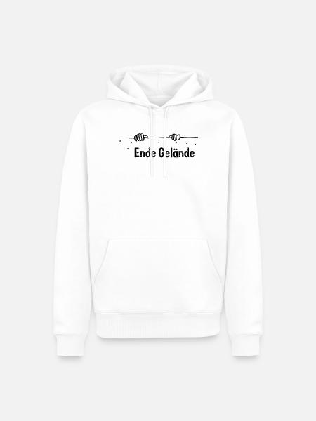 Ende Gelaende - Männer Premium Bio Hoodie - Weiß