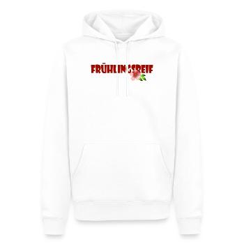 FRÜHLINGSREIF - Männer Premium Bio Hoodie - Weiß - Vorne - Nico (187cm)