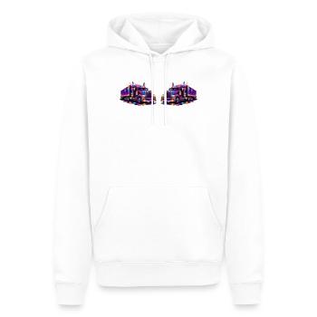 Neon-Trucks - Männer Premium Bio Hoodie - Weiß - Vorne - Nico (187cm)