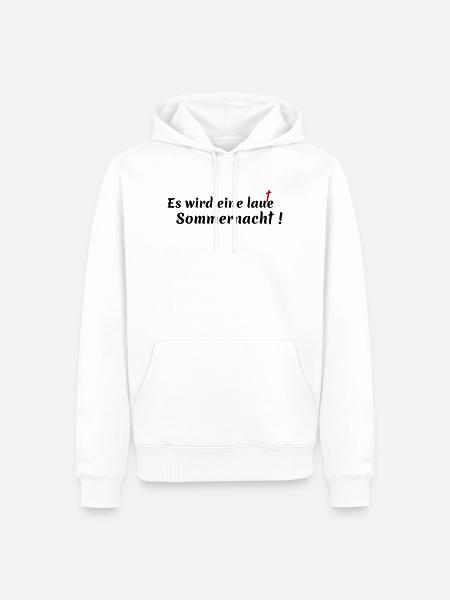 noisy summer night - Men’s Premium Organic Hoodie - white