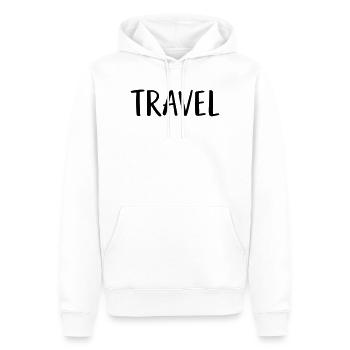 Voyage - Sweat à capuche Premium bio Homme - blanc - Devant - Nico (187cm)