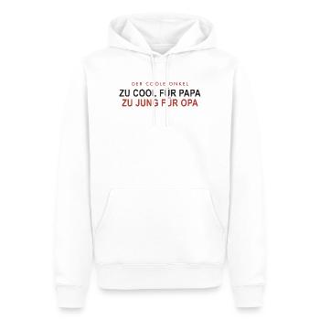 Zu Cool Für Papa Zu Jung Für Opa - Männer Premium Bio Hoodie - Weiß - Vorne - Nico (187cm)
