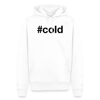 COLD hashtag kalt - Männer Premium Bio Hoodie - Weiß - Vorne - Nico (187cm)