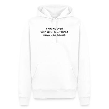 Cinéma / Citation / Série télé / Geek - Sweat à capuche Premium bio Homme - blanc - Devant - Nico (187cm)