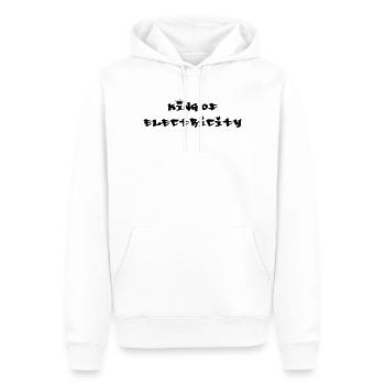 Electricien / Electricité / Travail / Métier / Job - Sweat à capuche Premium bio Homme - blanc - Devant - Nico (187cm)