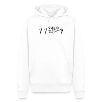 impulsion aviation illustration avion volant icône - Sweat à capuche Premium bio Homme - blanc - Devant - Nico (187cm)